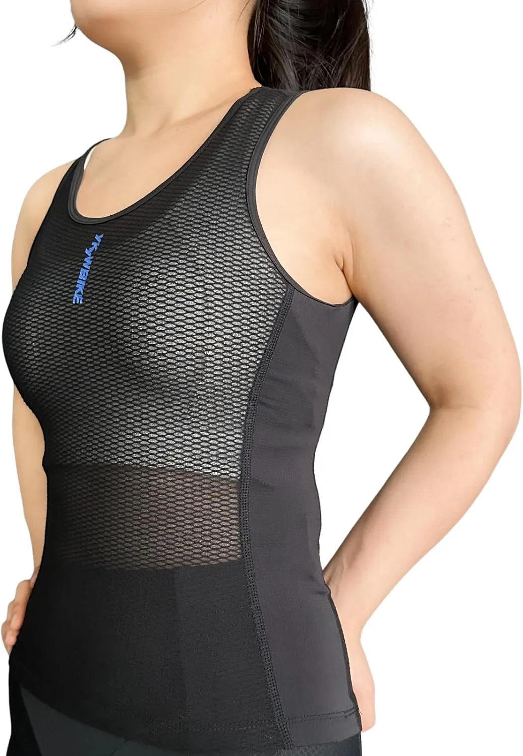 YKYWBIKE Cycling Base Layer Women Quick Dry Sleeveless Cycling Jersey Compression Mesh Undershirt Breathable Biker Shirts