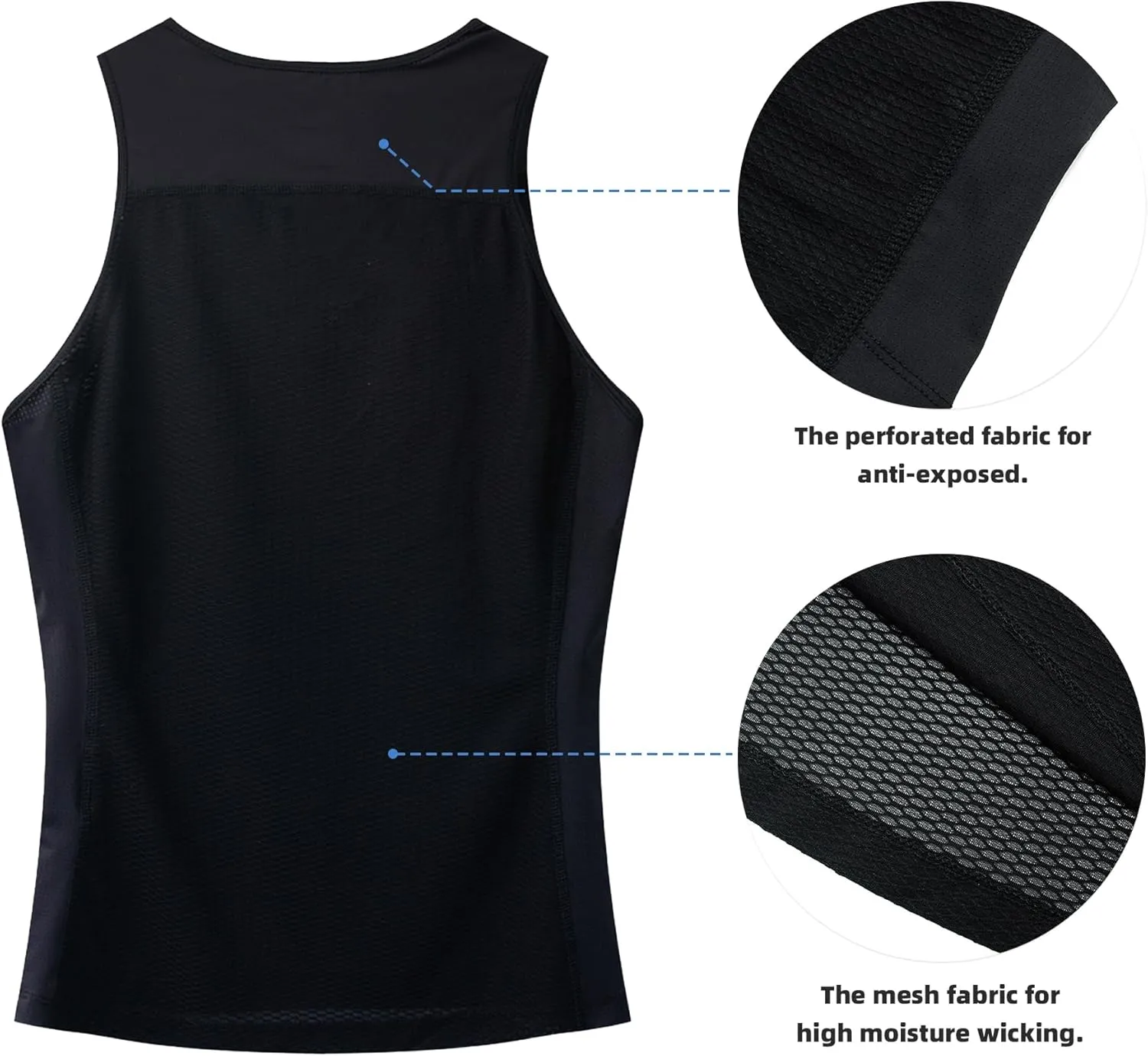 YKYWBIKE Cycling Base Layer Women Quick Dry Sleeveless Cycling Jersey Compression Mesh Undershirt Breathable Biker Shirts