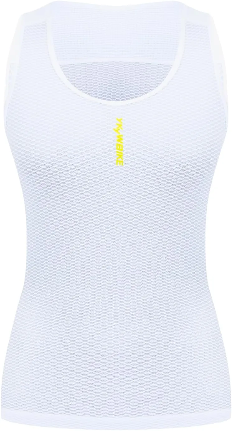 YKYWBIKE Cycling Base Layer Women Quick Dry Sleeveless Cycling Jersey Compression Mesh Undershirt Breathable Biker Shirts