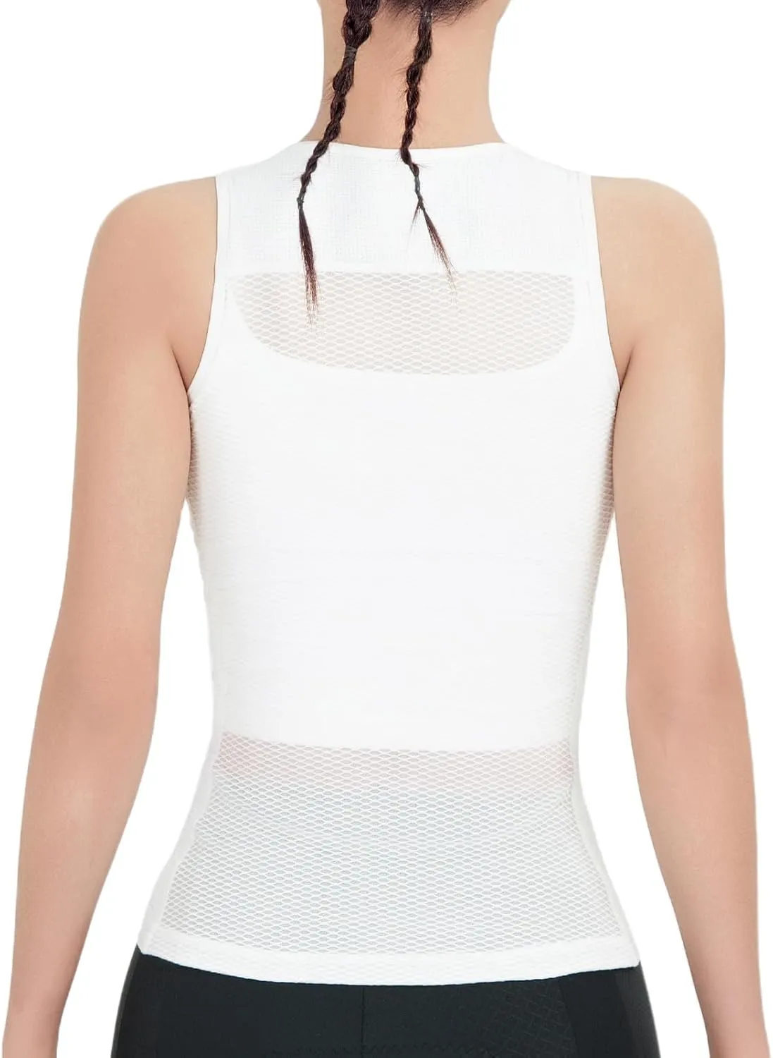 YKYWBIKE Cycling Base Layer Women Quick Dry Sleeveless Cycling Jersey Compression Mesh Undershirt Breathable Biker Shirts