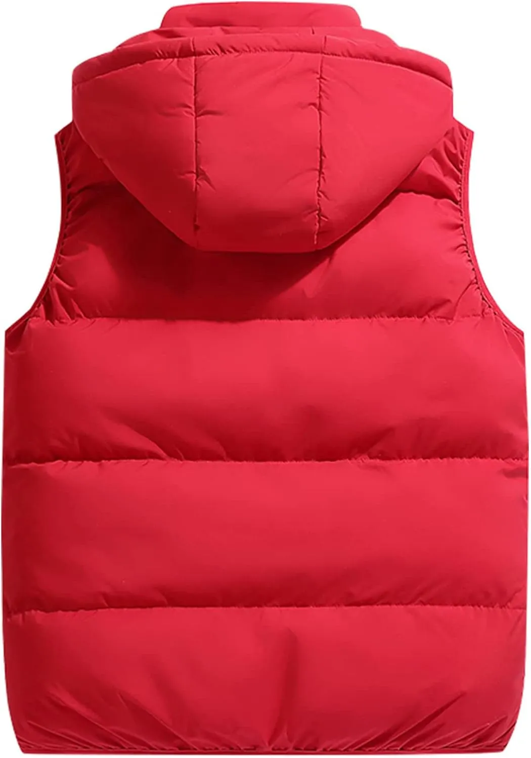 Ymosrh Men's Outerwear Vests Quilted Winter Vest Thicken Sleeveless Jacket With Hood Coats Puffer Vests, S-2XL