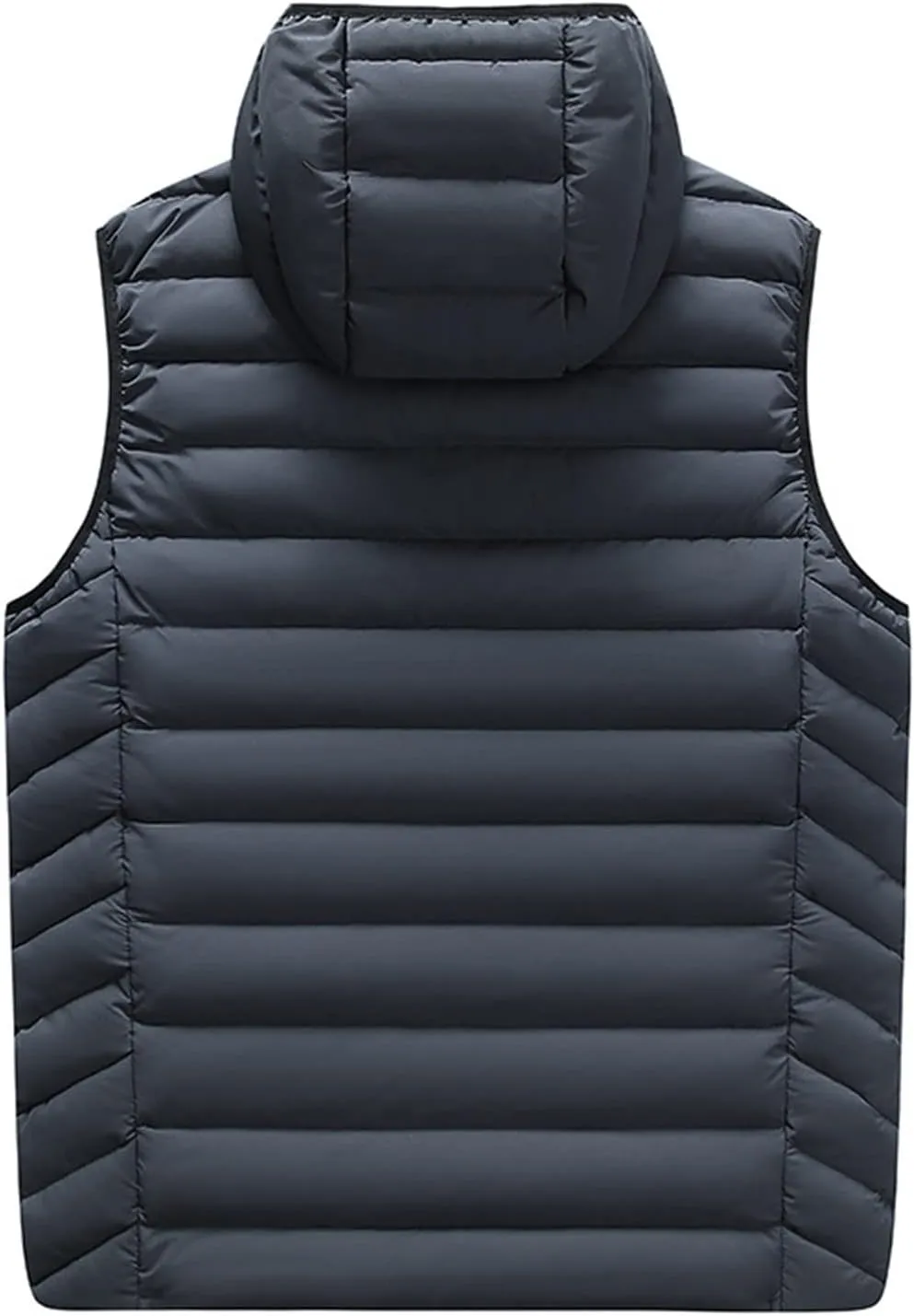 Ymosrh Men's Winter Vest With Hood Outdoor Vest Outerwear Hooded Padded Puffer Sleeveless Vest Coats Jacket Vest