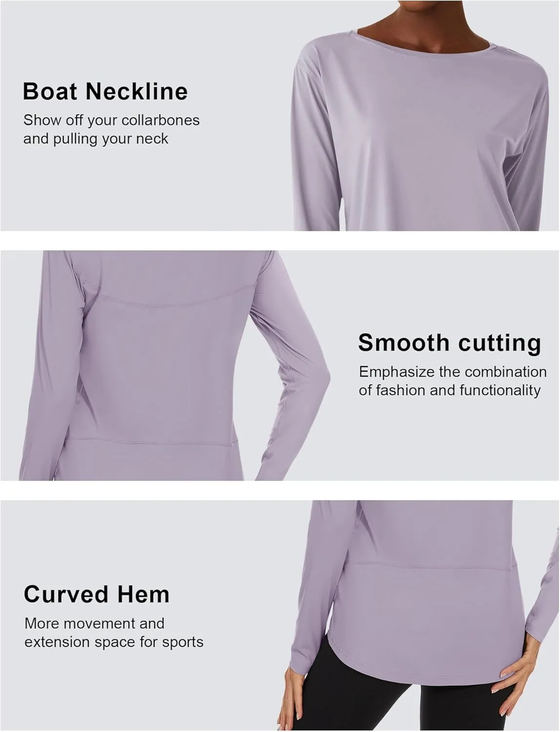 ZHENWEI Long Sleeve UV Protection Quick Dry T-Shirt Lightweight Sun Shirts for Women Outdoor Hiking Running