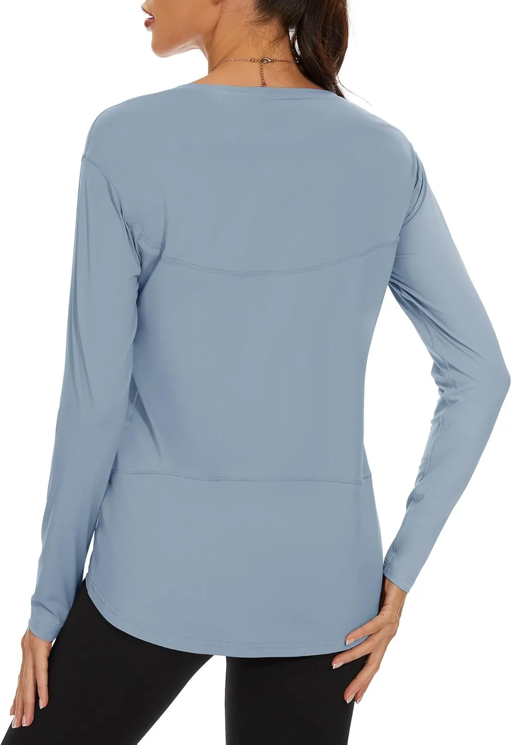 ZHENWEI Long Sleeve UV Protection Quick Dry T-Shirt Lightweight Sun Shirts for Women Outdoor Hiking Running
