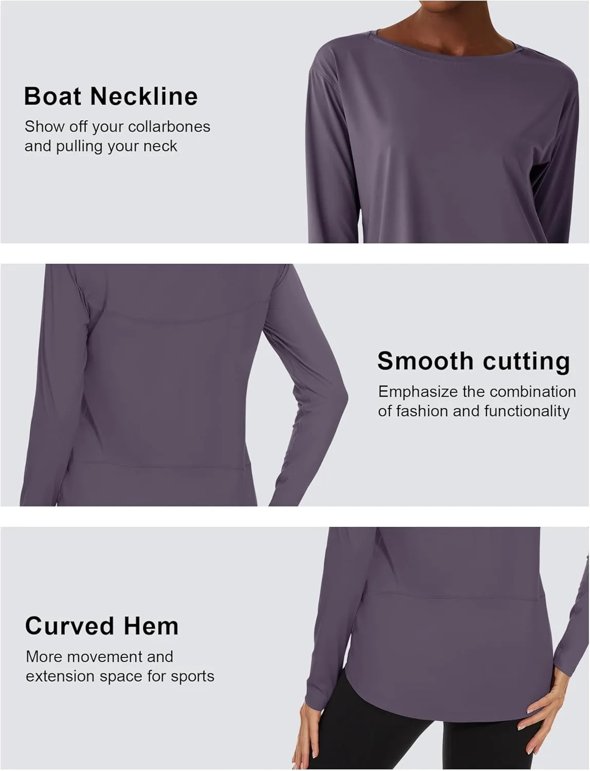 ZHENWEI Long Sleeve UV Protection Quick Dry T-Shirt Lightweight Sun Shirts for Women Outdoor Hiking Running